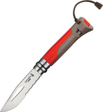 Opinel Outdoor Knife No 8 - Red Folding Pocket Knife