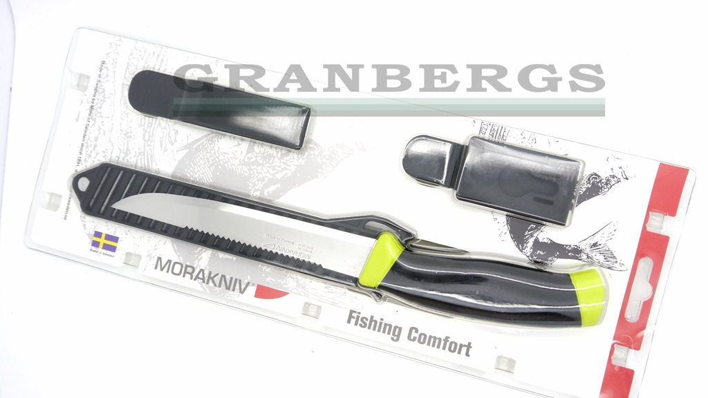 Morakniv Fishing Comfort Scaler 150 Knife - Morakniv, Rubber, Stainless Steel - Granbergs Firearms
