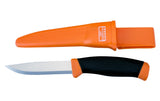 Bahco Mora Multi-purpose Tradesman Utility Knife with Sheath 2444 - Bahco, Orange, Rubber, Stainless Steel - Granbergs Firearms