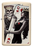 Zippo Skull King Queen Beauty Design 49942
