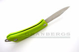 EKA Swede 92 Green Dryflex Handle- Sandvik 12C27 Blade Folding Knife with Sheath (MPN 777708) - Dryflex®, EKA, Sandvik 12C27 - Granbergs Firearms