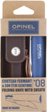 Opinel No 8 Inox steel Knife - Varnished blue beechwood handle - Beech, Opinel, Sandvik 12C27 - Granbergs Firearms