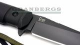 Kizlyar Supreme Croc Aus-8 Black Tactical Knife - AUS-8, Kizlyar Supreme, Military - Granbergs Firearms