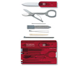 Victorinox SwissCard Classic- Red 35791 - Plastic, Stainless Steel, Victorinox - Granbergs Firearms