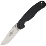 Ontario Rat 1 D2 Black handle Folding Pocket Knife ON8867