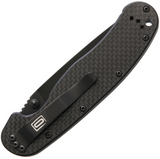 Ontario RAT 1 Linerlock Black ON8887CF - AUS-8, Carbon Fibre, Ontario Knife Company - Granbergs Firearms