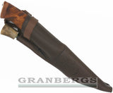 Kellam HM018 Firesteel Finnish Knife - Carbon Steel, Curly Birch, Kellam - Granbergs Firearms