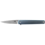 MKM Flame Drop Titanium Blue MK FL01-TBSW - m390, Maniago Knife Makers, MKM, Titanium - Granbergs Firearms