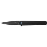 MKMS1020 MKM Flame Drop Titanium Black Folding Pocket Knife MK FL01-TDSW