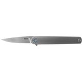 MKM Flame Drop Titanium Silver MK FL01-TSW - m390, Maniago Knife Makers, MKM, Titanium - Granbergs Firearms