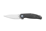 MKM Goccia Black Folding Pocket Knife CF MK GC-CF