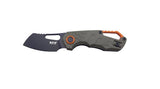 MKM Isonzo Green Orange Wharncliffe Folding Pocket Knife MK FX03-2PGO