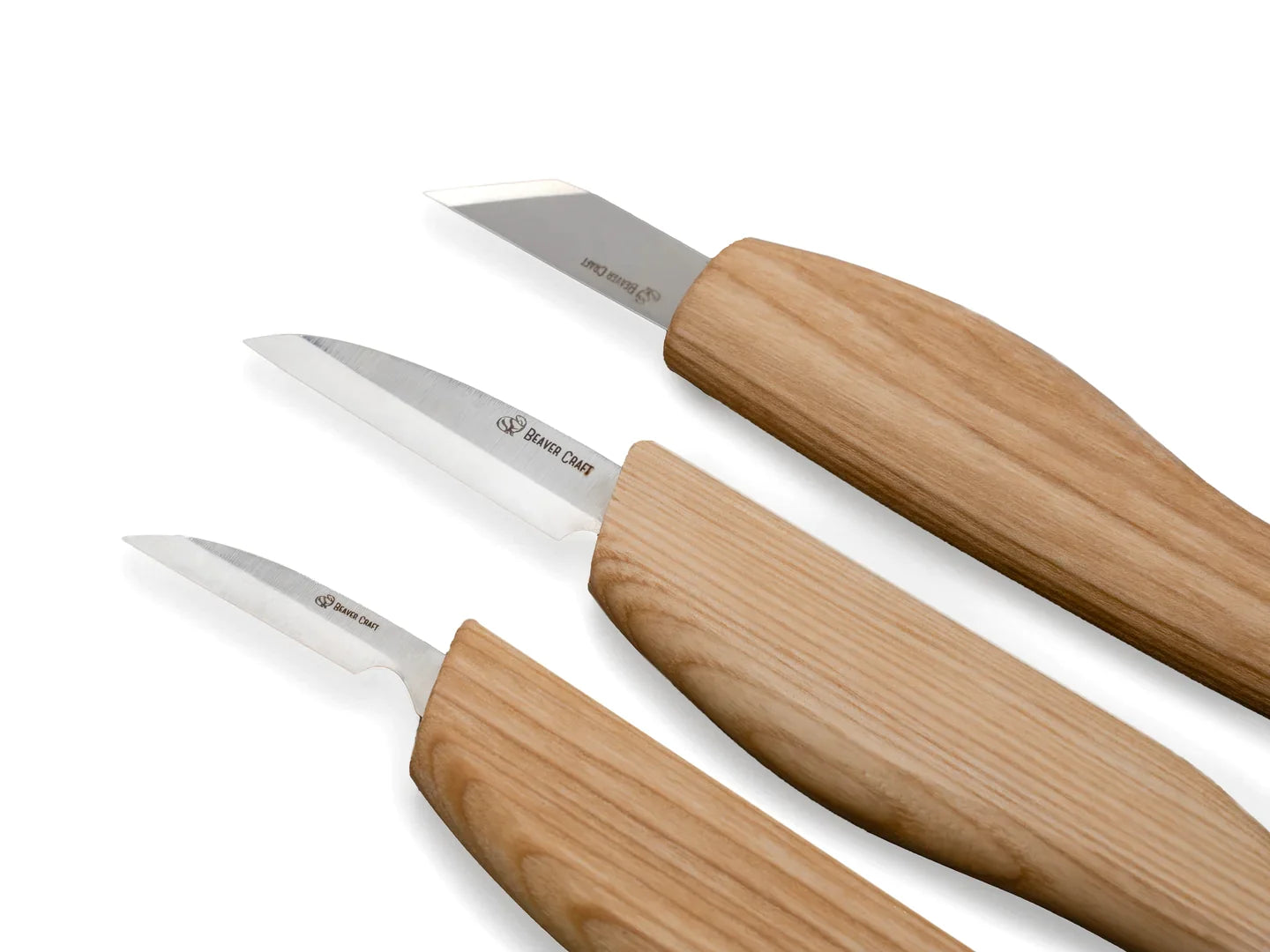 BeaverCraft Starter Wood Carving Knife Set - S12 - Carbon Steel, Carving, carving knife, Kit, Wood Carving - Granbergs Firearms